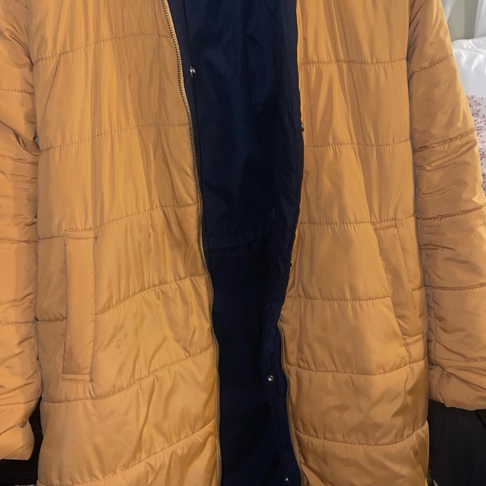 Women's Tan Puffer Jacket
